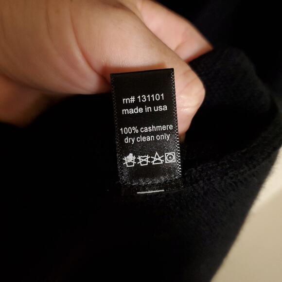 NWT BERYLL Cashmere Black Sleeveless Longline Open Front Quiet Luxury Cardigan - Picture 6 of 8